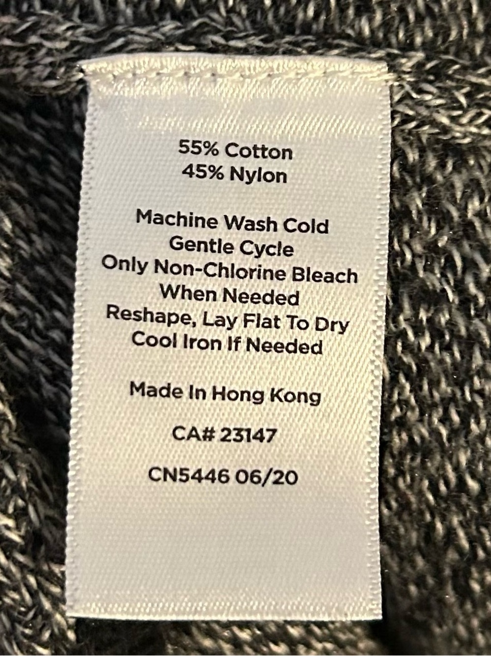 Talbots Gray Open-Front Cardigan with Black Trim - Picture 6 of 6